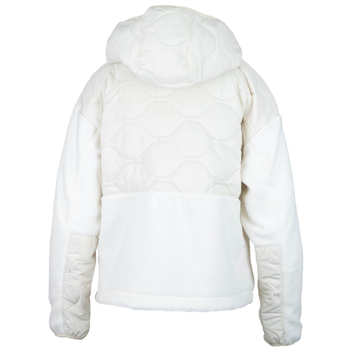 Women's Columbia u-state quilted fleece white hooded jacket